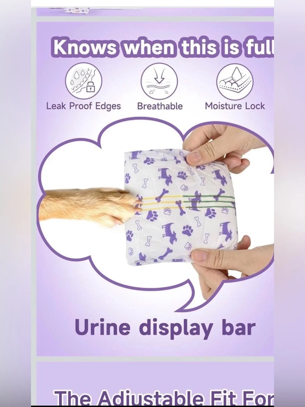 5/$25 Female Dog Disposable Diapers - Light Purple (X-Small, 20pcs)